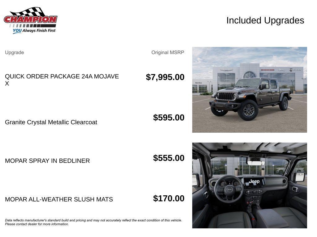 new 2026 Jeep Gladiator car, priced at $58,239