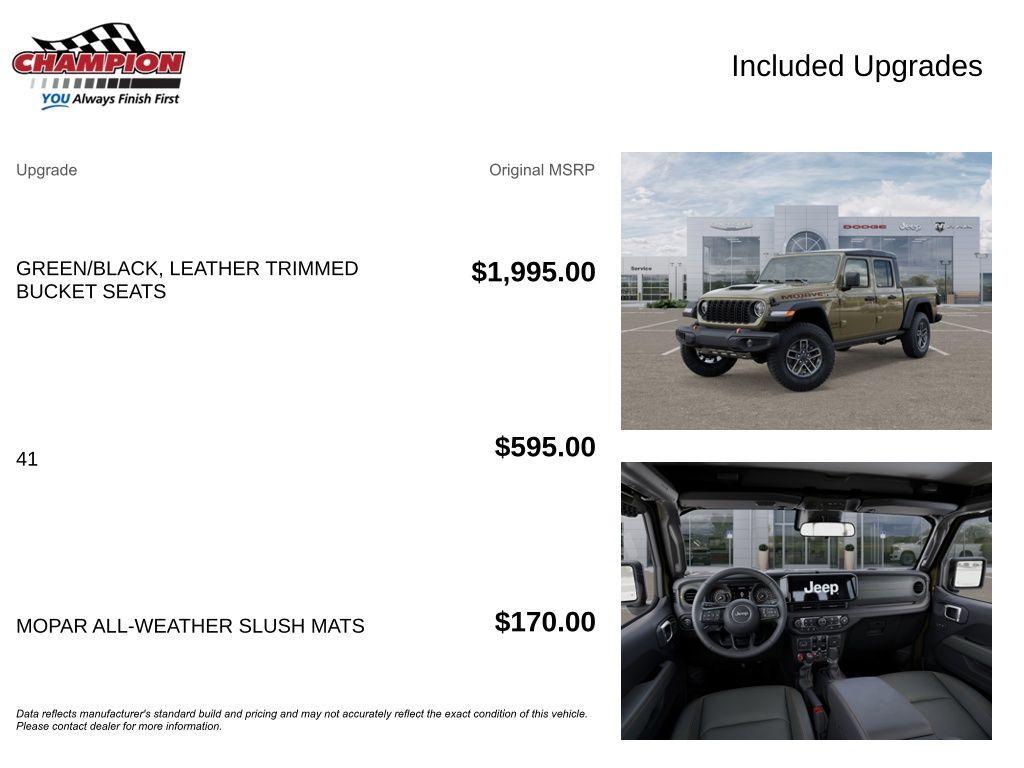 new 2026 Jeep Gladiator car, priced at $51,134