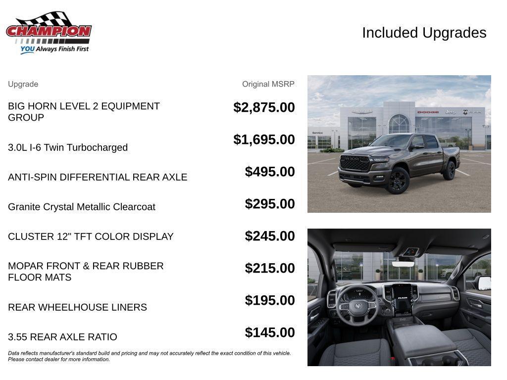 new 2026 Ram 1500 car, priced at $52,715