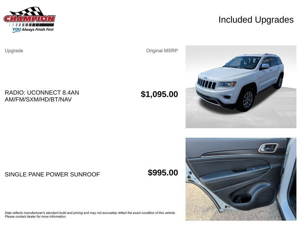 used 2014 Jeep Grand Cherokee car, priced at $8,500