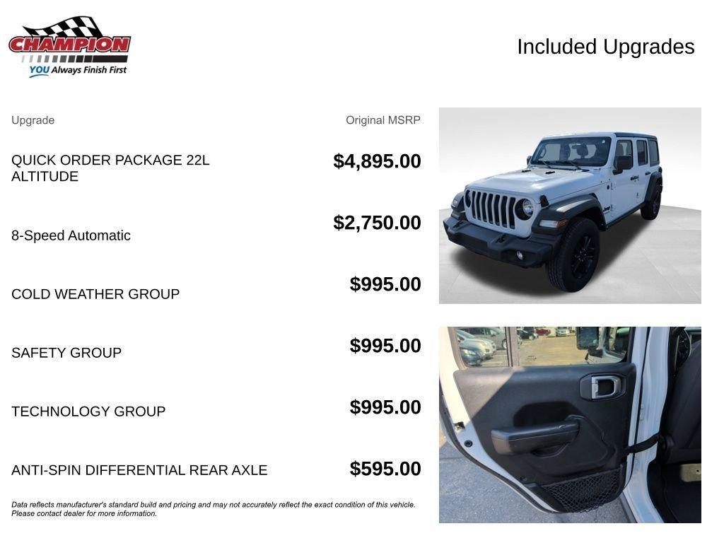 used 2020 Jeep Wrangler Unlimited car, priced at $14,900