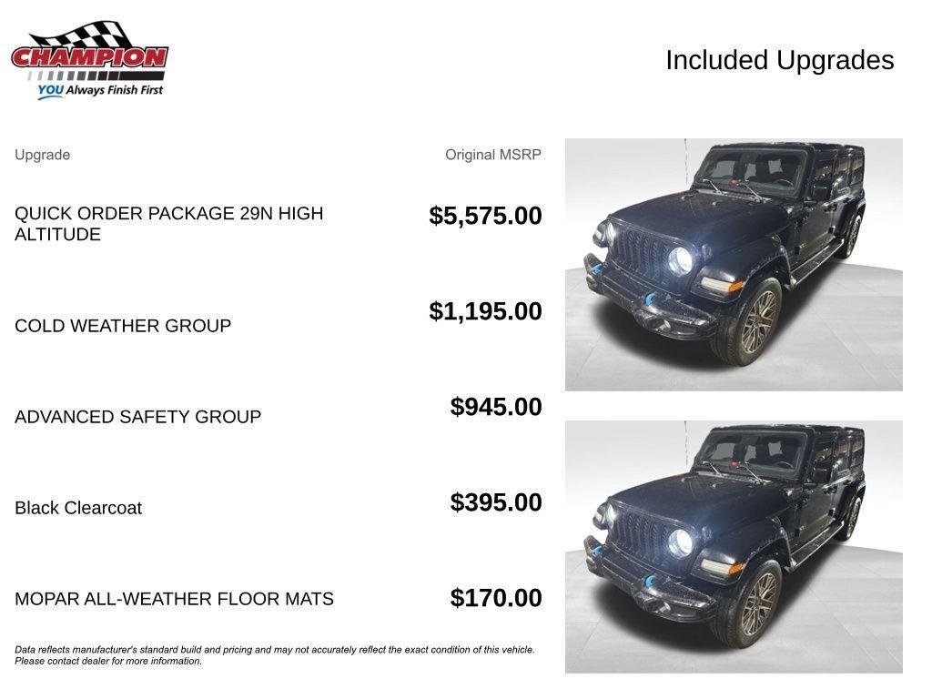 used 2022 Jeep Wrangler Unlimited 4xe car, priced at $33,040