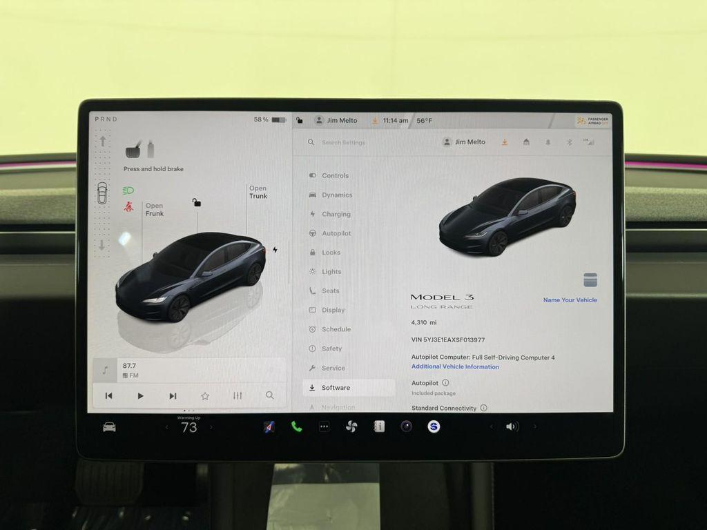 used 2025 Tesla Model 3 car, priced at $35,998