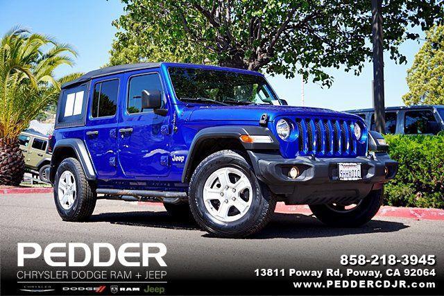used 2020 Jeep Wrangler Unlimited car, priced at $24,738
