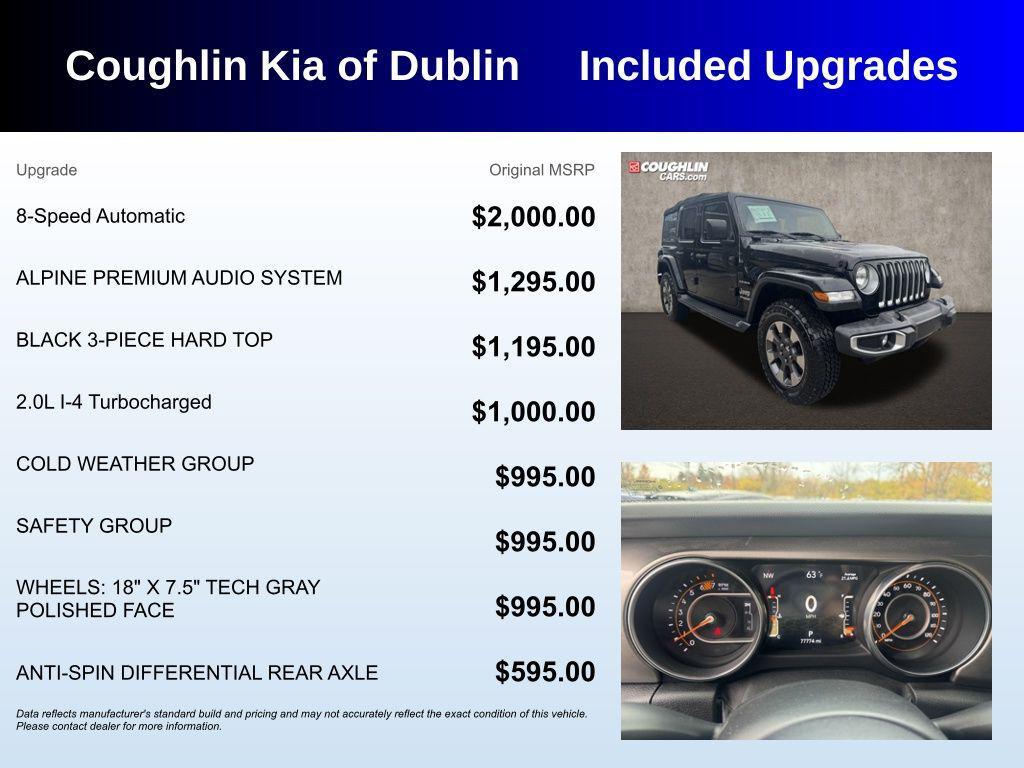 used 2018 Jeep Wrangler Unlimited car, priced at $21,498