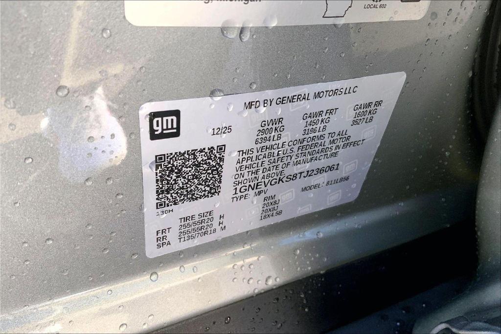 new 2026 Chevrolet Traverse car, priced at $49,805