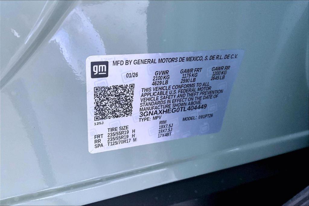 new 2026 Chevrolet Equinox car, priced at $30,415