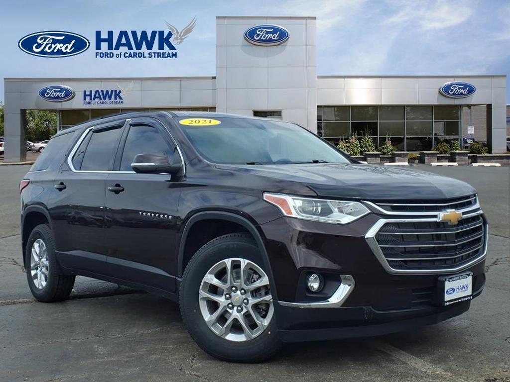 used 2021 Chevrolet Traverse car, priced at $24,256
