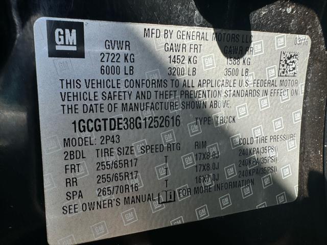 used 2016 Chevrolet Colorado car, priced at $31,995