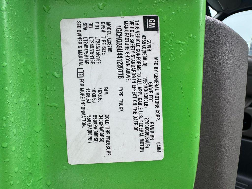 used 2004 Chevrolet Express 3500 car, priced at $10,995