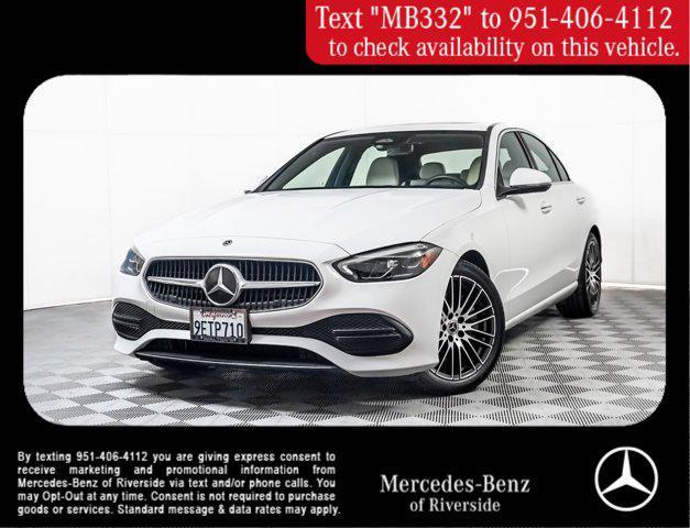 used 2023 Mercedes-Benz C-Class car, priced at $32,997
