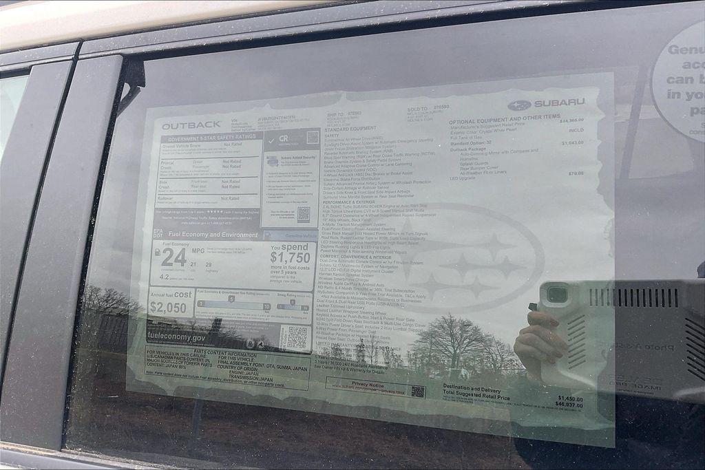 new 2026 Subaru Outback car, priced at $43,262