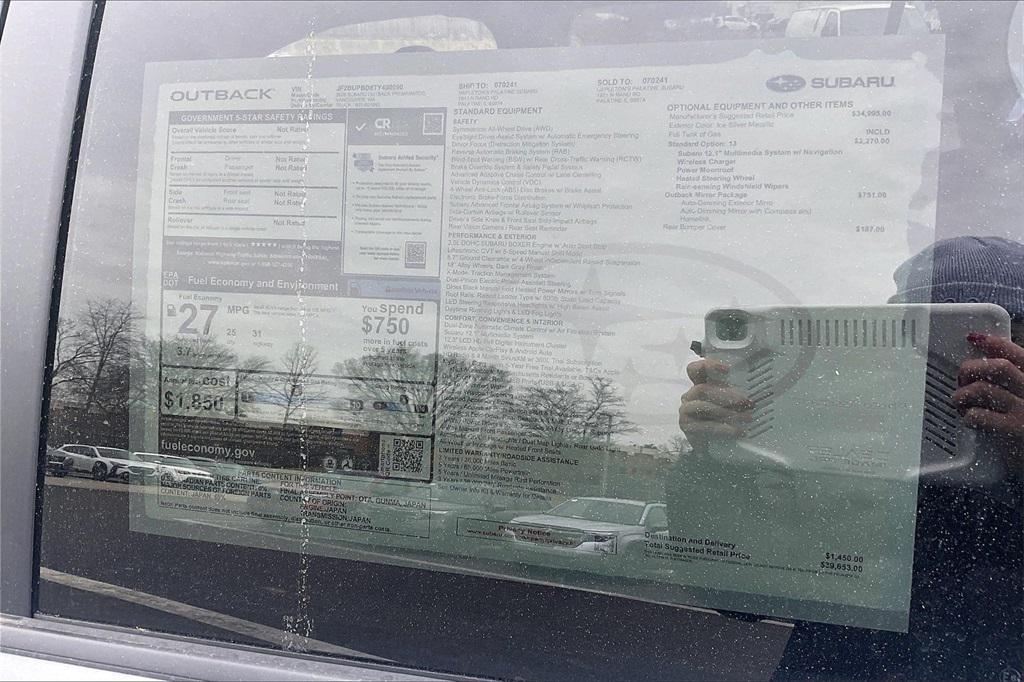 new 2026 Subaru Outback car, priced at $36,892