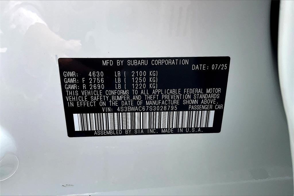 new 2025 Subaru Legacy car, priced at $30,079