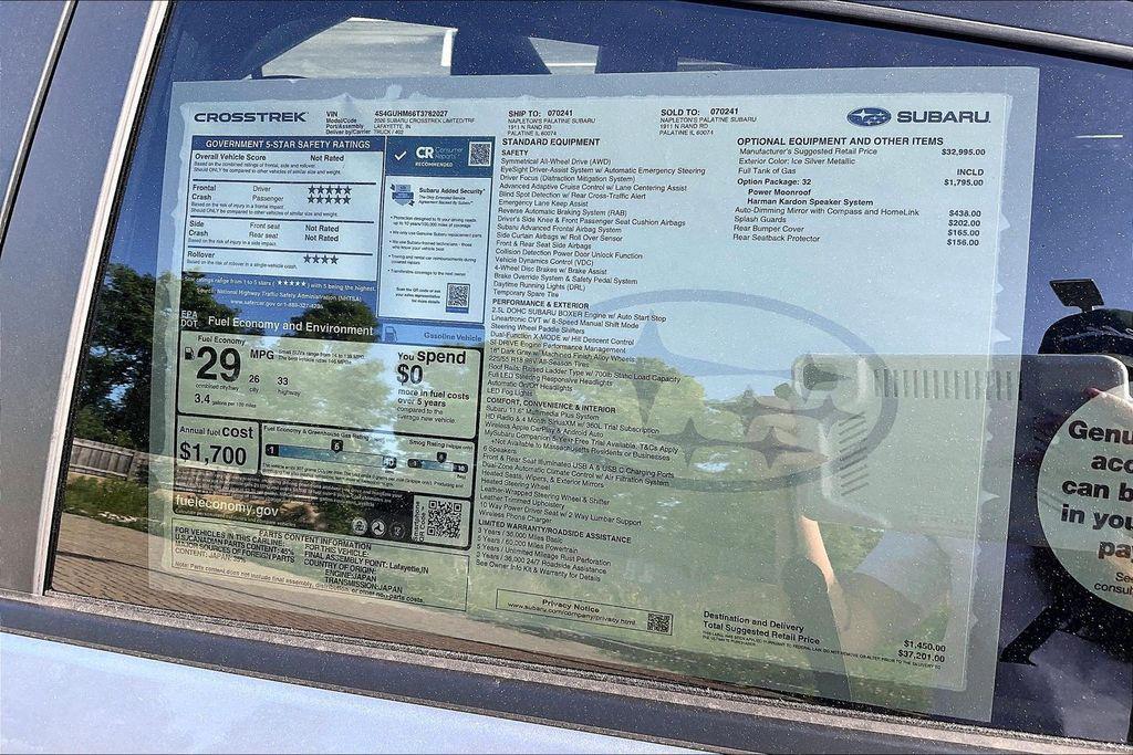 new 2026 Subaru Crosstrek car, priced at $35,260