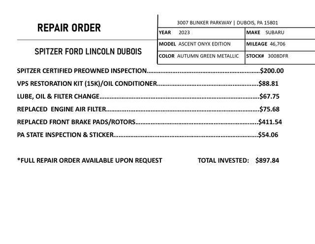 used 2023 Subaru Ascent car, priced at $28,193