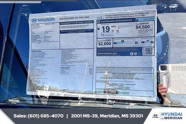 new 2026 Hyundai Palisade car, priced at $49,477