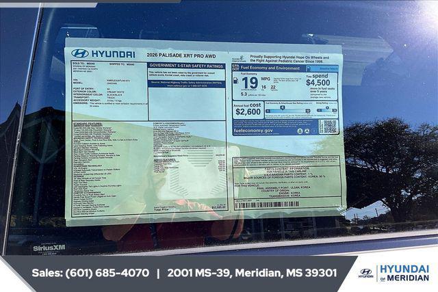 new 2026 Hyundai Palisade car, priced at $49,734