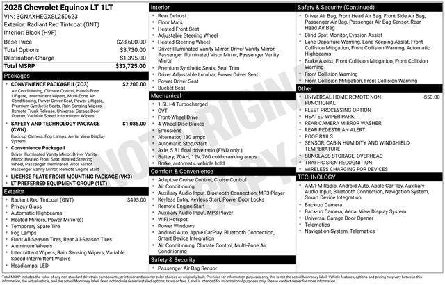used 2025 Chevrolet Equinox car, priced at $23,697