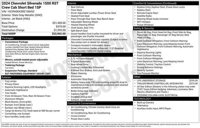 used 2024 Chevrolet Silverado 1500 car, priced at $36,939