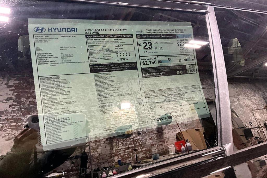 new 2026 Hyundai Santa Fe car, priced at $47,558