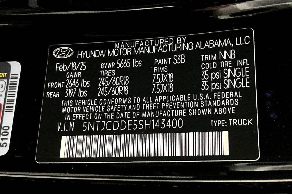 new 2025 Hyundai SANTA CRUZ car, priced at $30,458