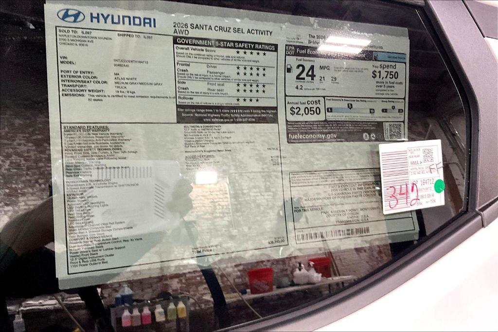 new 2026 Hyundai SANTA CRUZ car, priced at $35,044