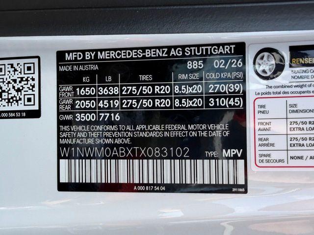 new 2026 Mercedes-Benz G-Class car, priced at $178,950
