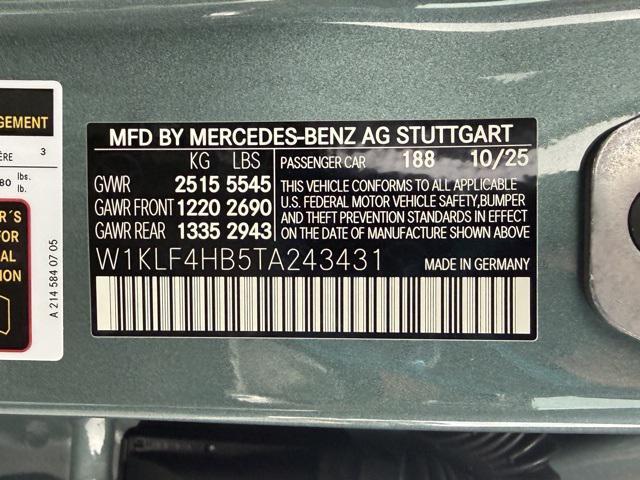 new 2026 Mercedes-Benz E-Class car, priced at $75,230