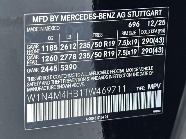 new 2026 Mercedes-Benz GLB 250 car, priced at $52,835
