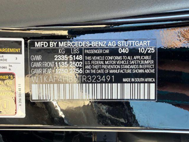 new 2026 Mercedes-Benz C-Class car, priced at $54,535