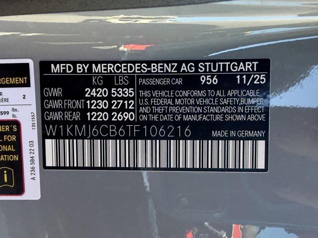 new 2026 Mercedes-Benz AMG CLE 53 car, priced at $89,855