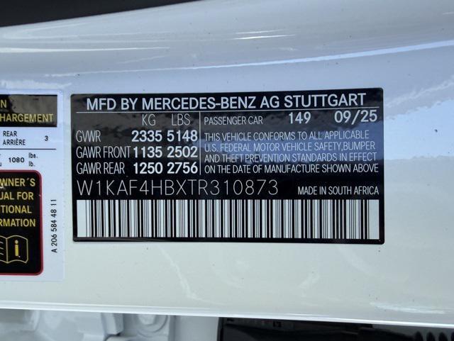 used 2026 Mercedes-Benz C-Class car, priced at $53,835