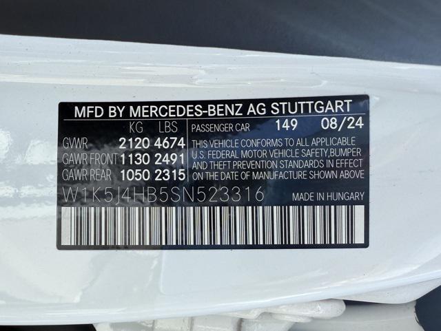 new 2025 Mercedes-Benz CLA 250 car, priced at $52,345