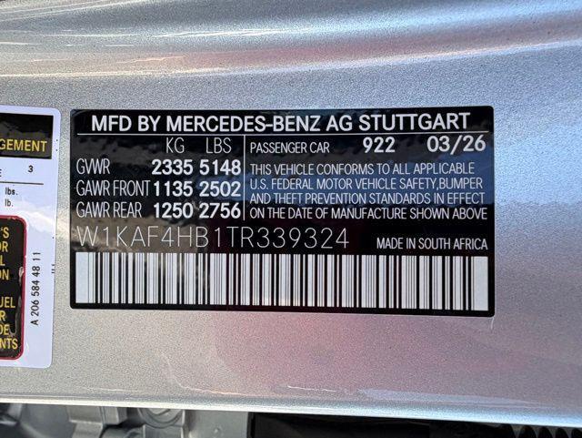 new 2026 Mercedes-Benz C-Class car, priced at $56,170
