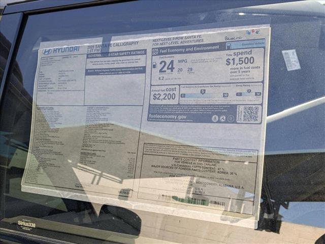new 2025 Hyundai Santa Fe car, priced at $47,021