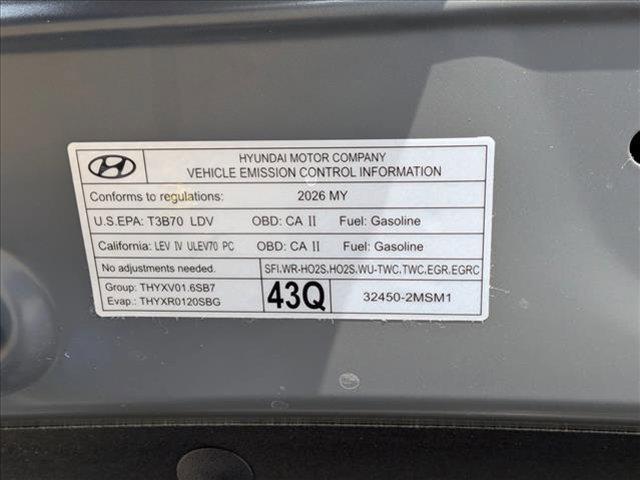 new 2026 Hyundai Venue car, priced at $25,115