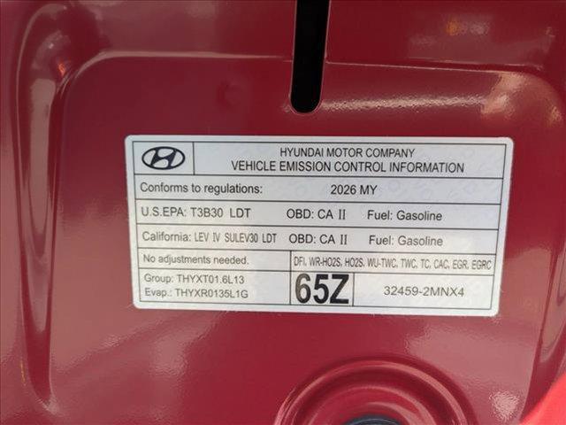 new 2026 Hyundai TUCSON Hybrid car, priced at $38,190