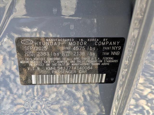 new 2026 Hyundai Sonata Hybrid car, priced at $39,820