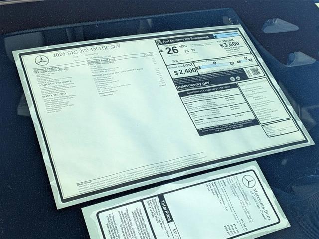 new 2026 Mercedes-Benz GLC 300 car, priced at $55,380