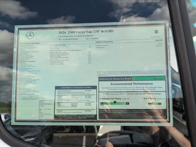 new 2026 Mercedes-Benz Sprinter 2500 car, priced at $66,595