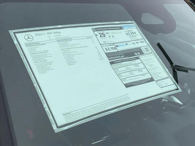 new 2026 Mercedes-Benz C-Class car, priced at $59,230