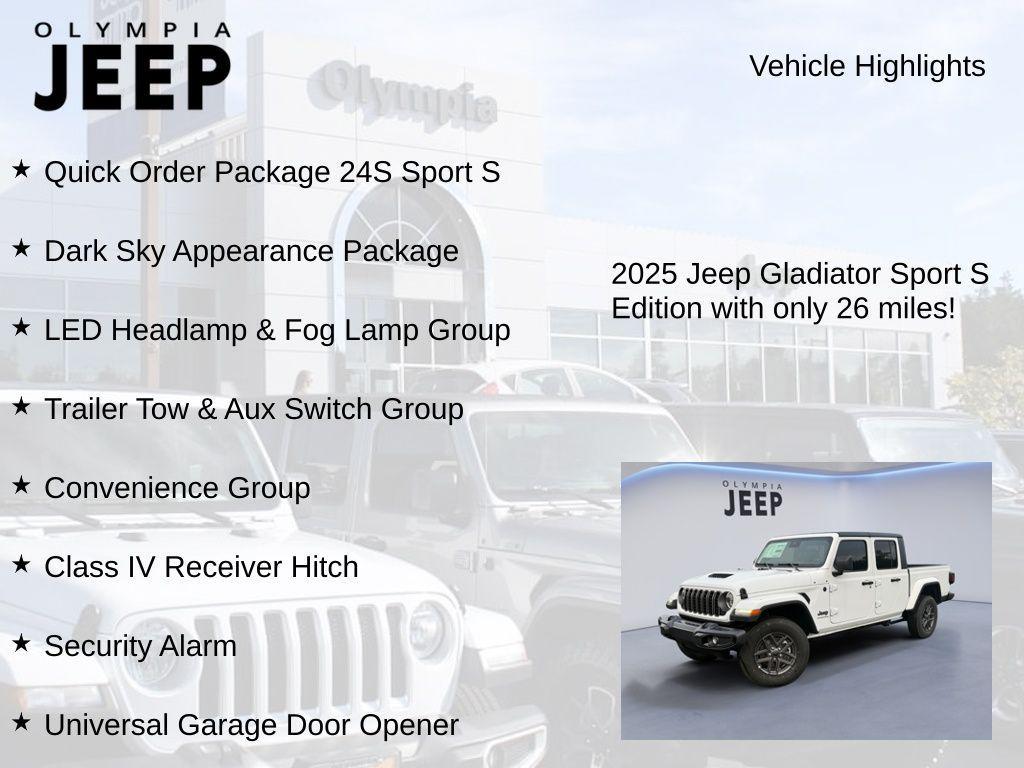 new 2025 Jeep Gladiator car, priced at $43,109