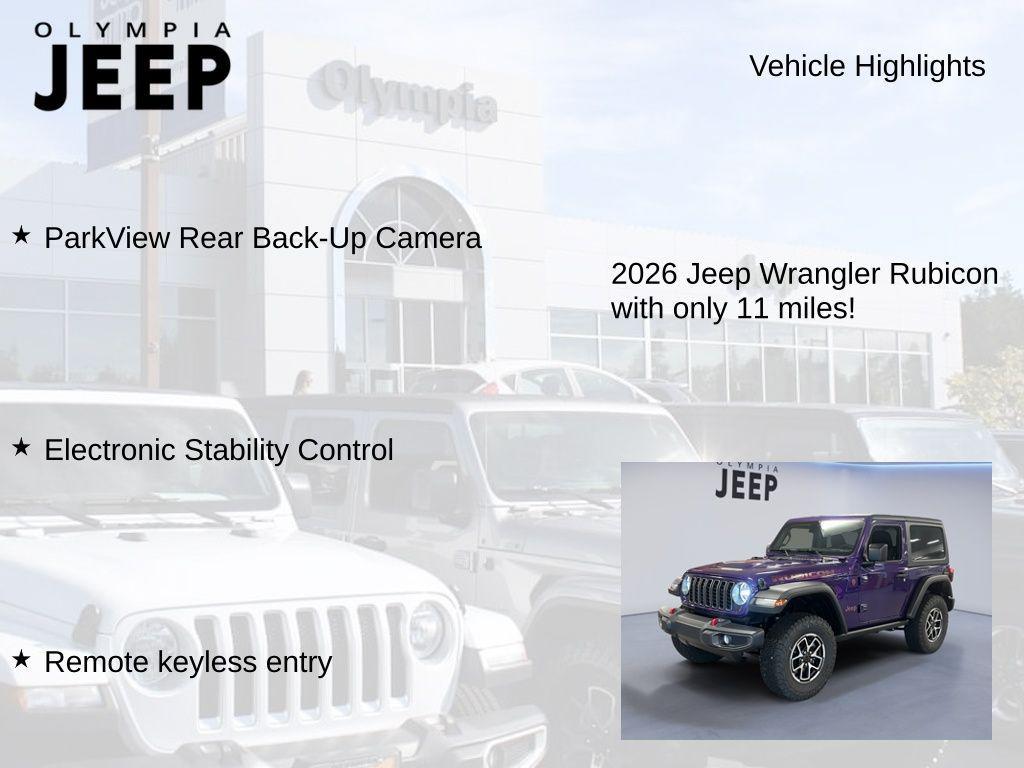 new 2026 Jeep Wrangler car, priced at $55,215