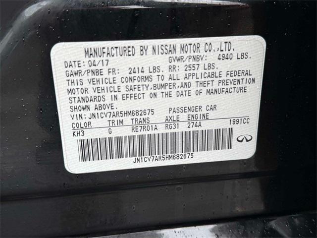 used 2017 INFINITI Q50 car, priced at $13,995