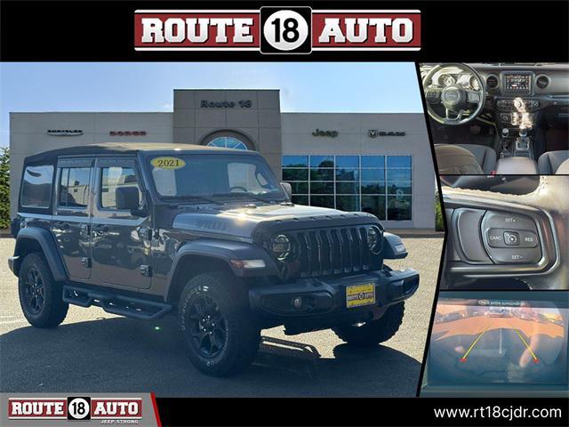 used 2021 Jeep Wrangler car, priced at $27,498