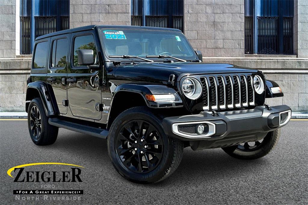 used 2021 Jeep Wrangler Unlimited 4xe car, priced at $28,994