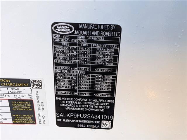 new 2025 Land Rover Range Rover car, priced at $124,789