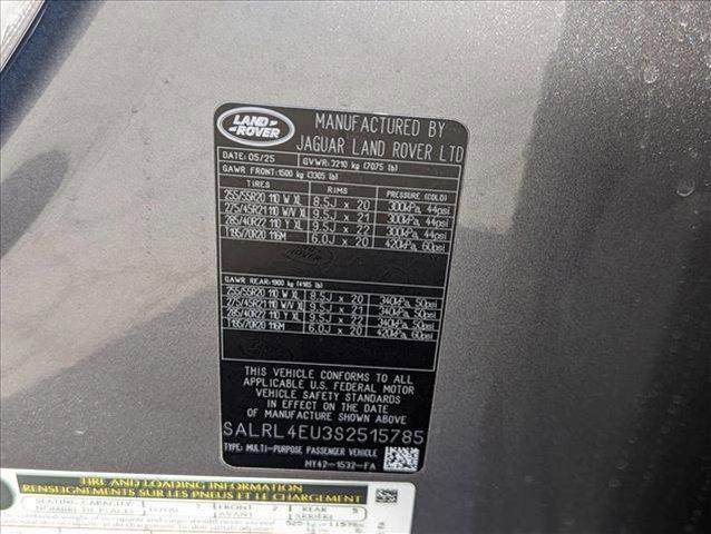 new 2025 Land Rover Discovery car, priced at $78,943