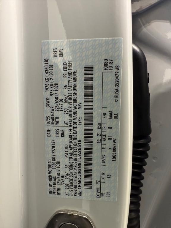 new 2026 Ford Escape car, priced at $32,380